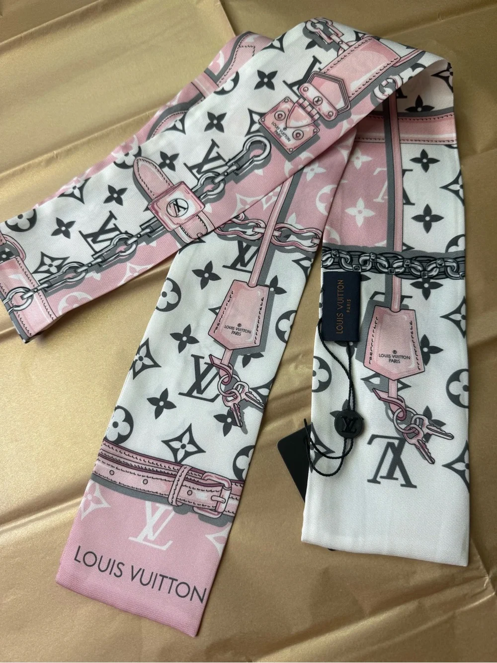 Louis Vuitton Flower and Straps BB Bandeau Scarf Ultimate Monogram NWT No Box